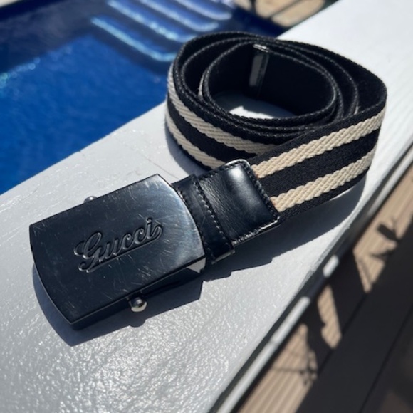 Gucci Unisex Belt Cotton Canvas Web 44" long - Picture 1 of 4
